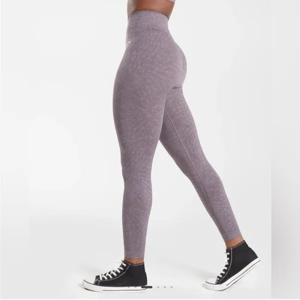 Gymshark Adapt Animal Seamless Leggings - Wild | Musk Lilac size L - Image 3