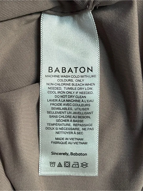 Aritzia Babaton Contour muscle tank top Taupe minimalist classic essential XS - Image 5