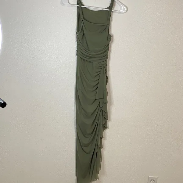 Elegant Asymmetrical Green Dress Saints & Secrets Size XS - Image 2