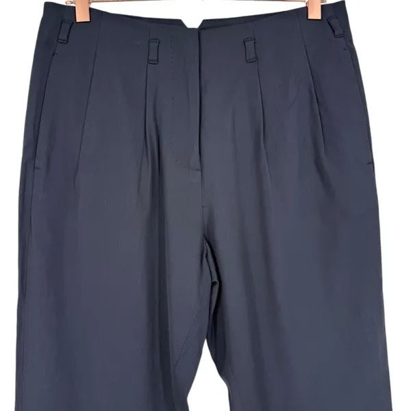 NWOT ALLSAINTS Womens‎ Lyon Asai Trouser Pants Navy Pleated Size 2 Contemporary - Image 5