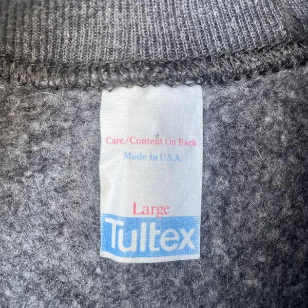 Vintage 90s Floral Grey Crewneck Sweater - Image 5