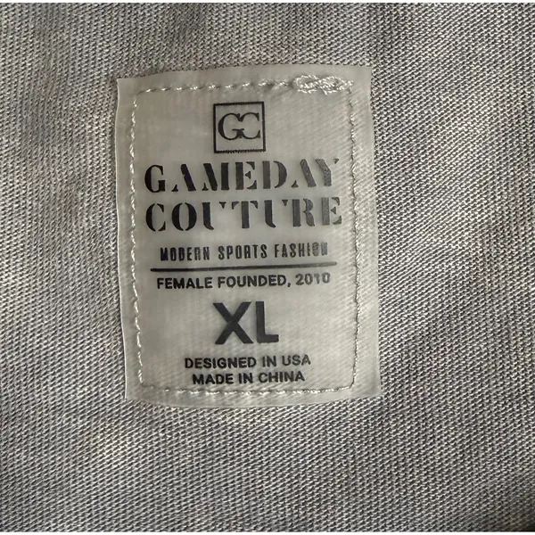 Gameday Couture Womens XL‎ T-Shirt Grey Dallas Cowboys Rhinestone Edge V Neck - Image 4