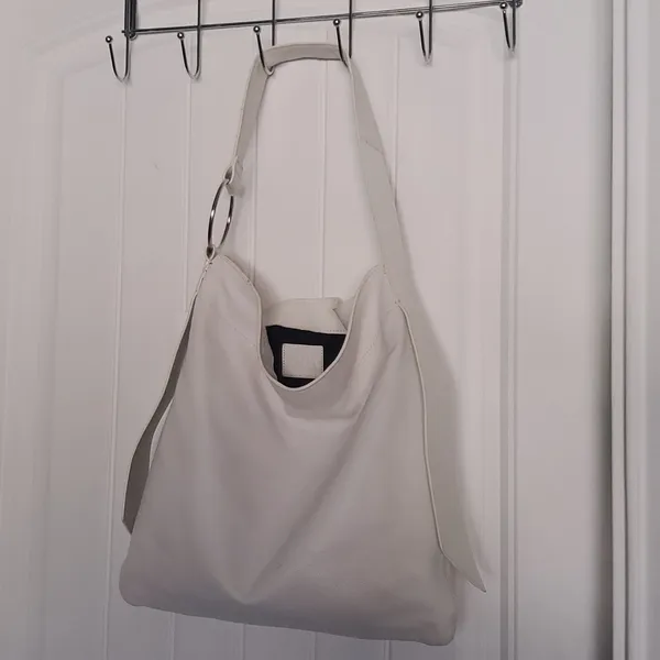 Zara White shoulder tote - Image 3