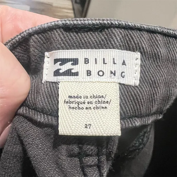 Billabong Women's Cargo Pants Size 27 Black Relaxed Fit Casual - Image 7