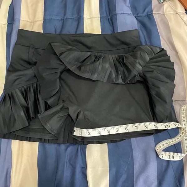Inphorm Chic Black Pleated Mini Skort Size M - Image 7