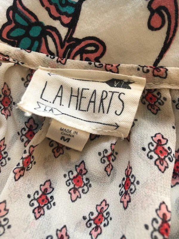 LA Hearts Printed Crop Top - Image 4