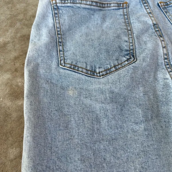 Cotton On Light Wash Distressed High Waist Stretch Mom Jeans Size 8 US 26" Waist - Image 7