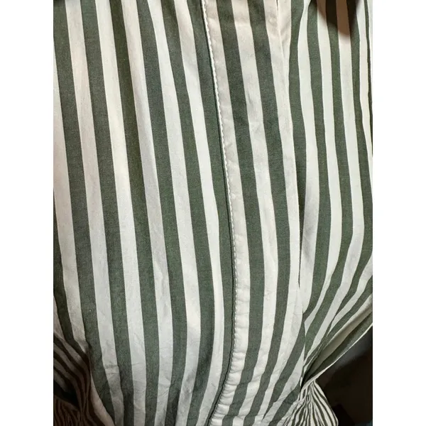 Tuckernuck Green White Stripe Jardin Stripe Cotton Poplin Mini Calli Resort SZS - Image 2