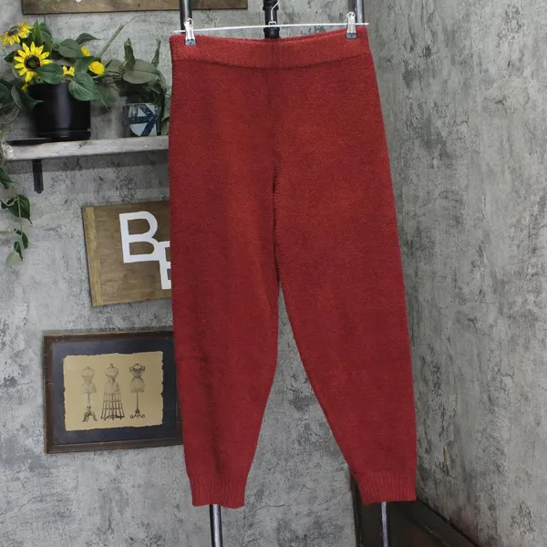 NEW Ugg Womens Darianna Fuzzy Lounge Pants 1152599 Rubious Red L - Image 2
