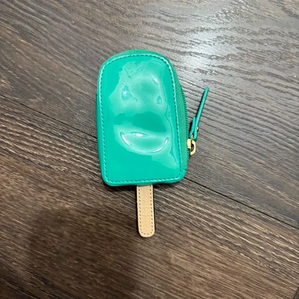 Kate Spade Turquoise Vibrant Popsicle Coin Purse Rare Hard to Find - Image 2