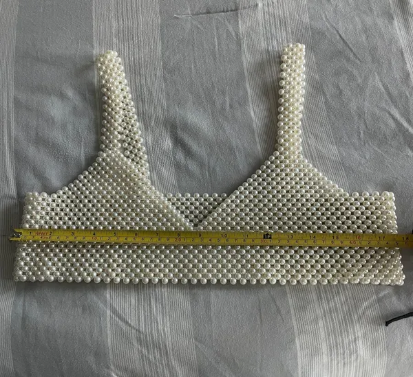 Pearl Crop Top White - Image 3