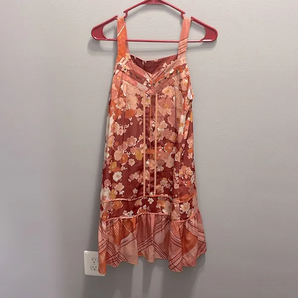 Anthropologie Tiny NEW Tiered Ruffled-Hem Cover-Up Dress‎ Size XS - Image 4
