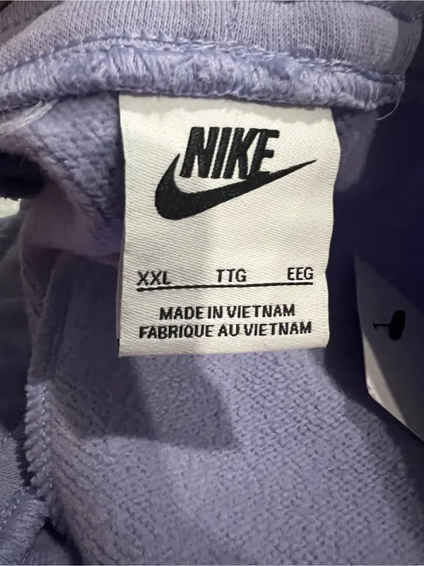 Nike Lavender Crew Track Pants with Side Swoosh - Image 7