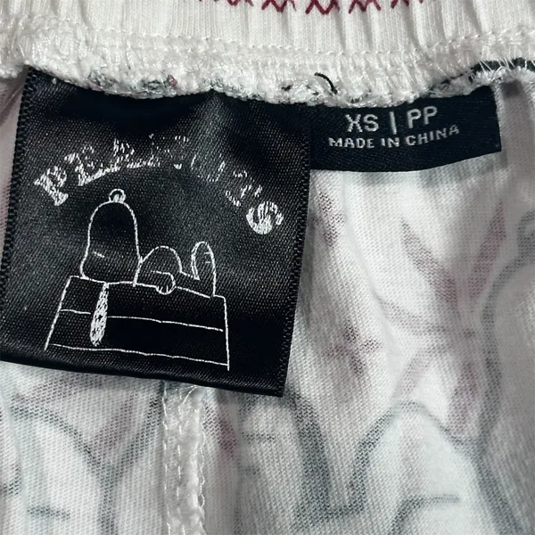 Peanuts Snoopy Christmas Holiday Sleepwear Pajama Shorts Size XS Petite - Image 5
