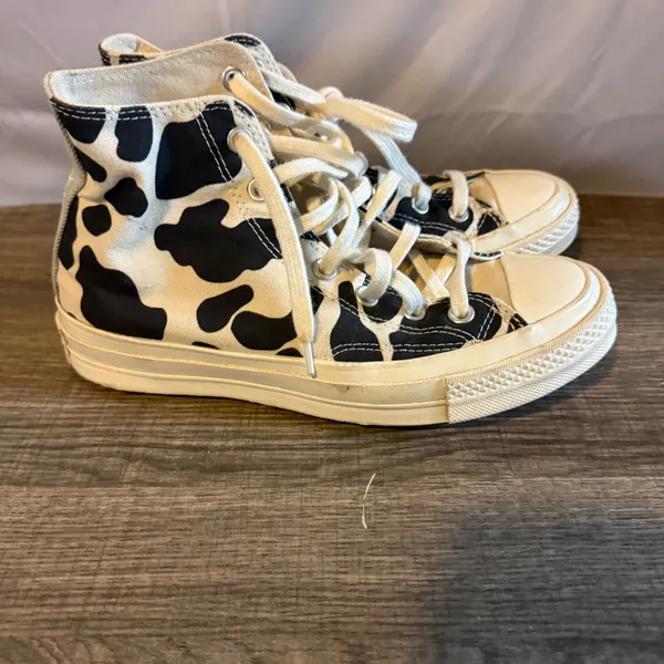 Cow Print Converse High-Top Unisex  - Image 2