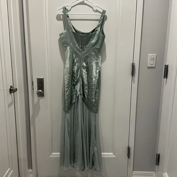 House of CB Vittoria Pistachio Chiffon Floor Length Gown - Image 14