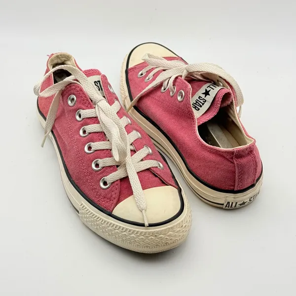 Converse Chuck Taylor All Star Low Top Sneakers Womens 7 Pink Canvas - Image 4