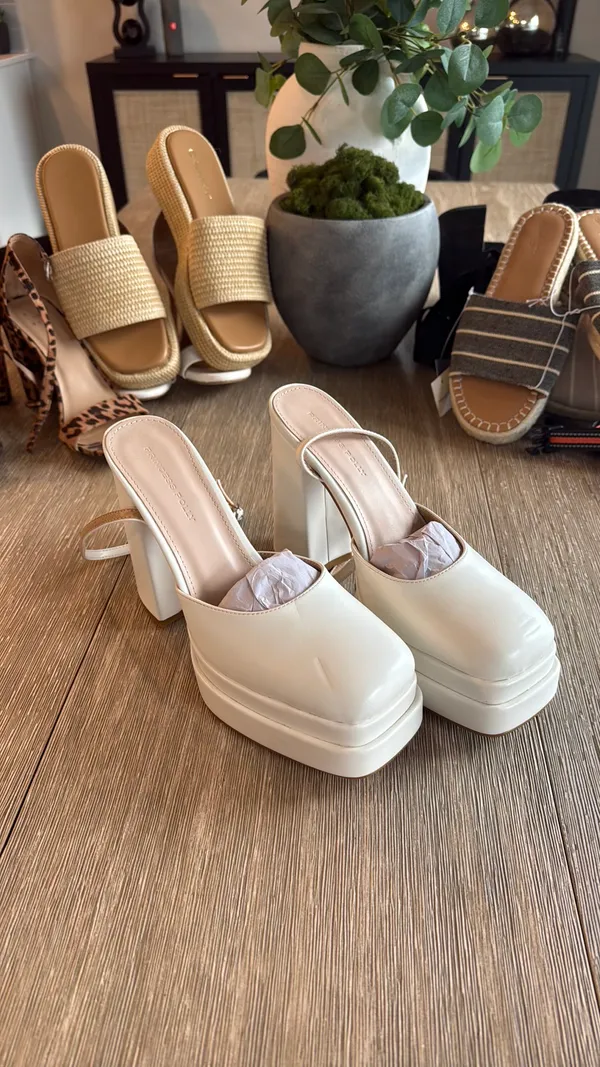 White Princess Polly heels - Image 6