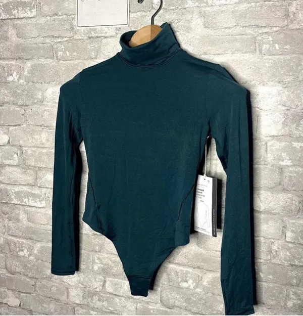 Lululemon Nulu Turtleneck Bodysuit Long Sleeve Thong Cut NWT Size XS (SMTL) - Image 2