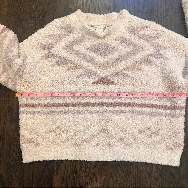 Altar'd State Cream and Pink Geometric Sweater - Image 7