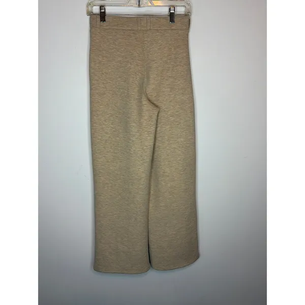 OGL Women Size Small Heather Beige High-Waisted Straight-Leg Pull-On Pants - Image 3
