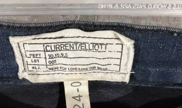 Current/Elliott The High Waist Ankle Skinny City Slicker Jeans in Sandy Size 24 - Image 9