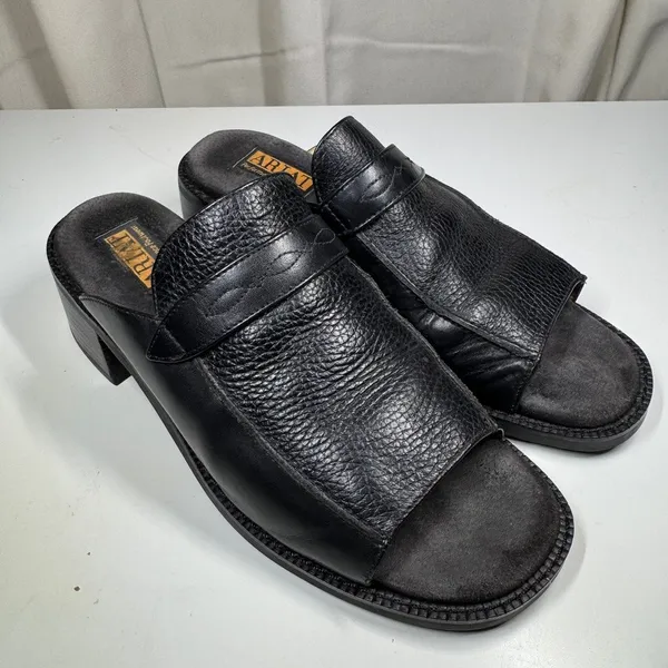 Ariat 92305 Black Leather Mule Slide Sandals ATS Comfort Shoes Women’s 8 - Image 3