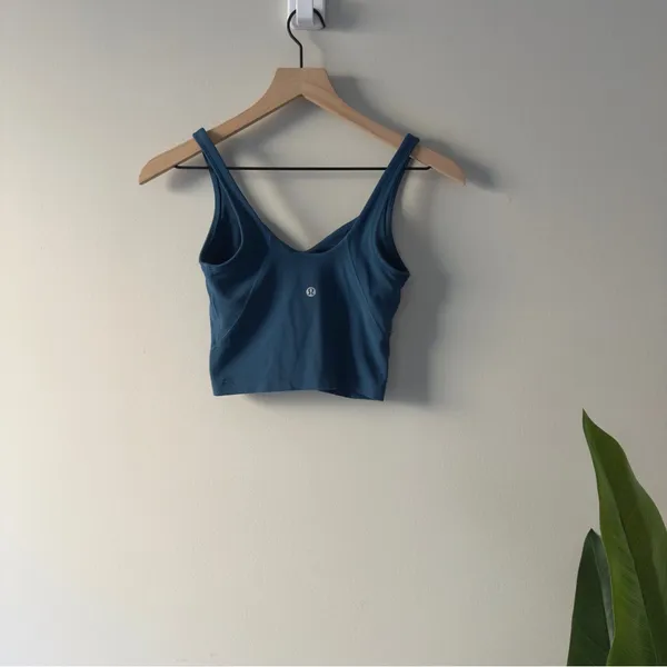 Lululemon Align Tank in Blue Borealis sleeveless Top stretch Cropped Athletic 2 - Image 4
