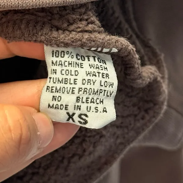 Set Active‎ Brown Fleece Sweater XS Loungewear Casual Comfy - Image 3