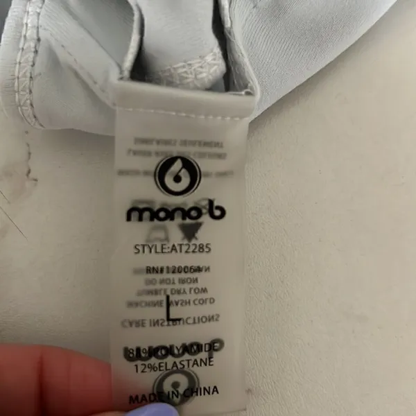 Mono b sport bra EUC Blue Size L - Image 4