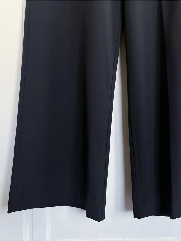 Williams Athletic Club • Toni Golf Pant black wide leg flat front trouser light - Image 7