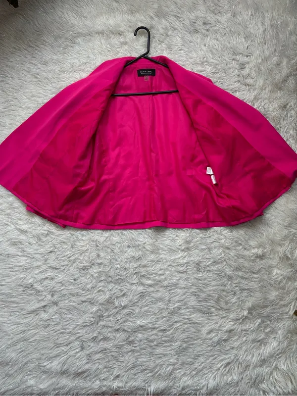 Evan Picone Black Label Hot Pink Women’s Open-Front Blazer Size 16 - Image 11
