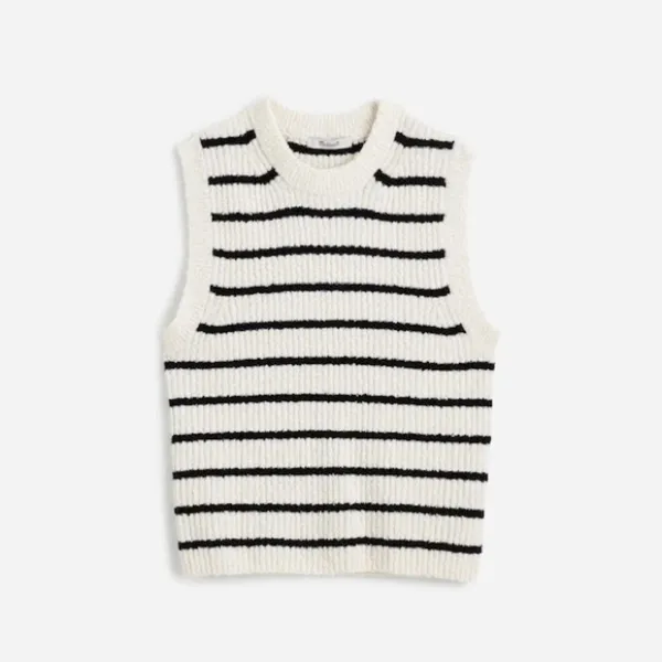MADEWELL Bouclé-Knit Sweater Tank Top Vest Size XS - Image 5