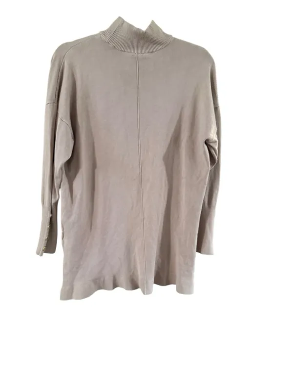 Women's Anne Klein Beige Mock Neck Sweater M - Image 3