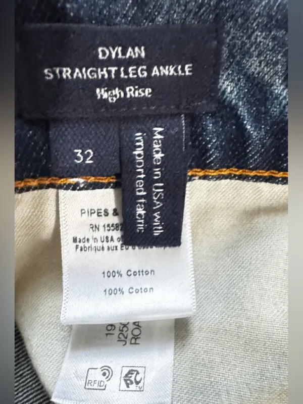 Veronica Beard 100% Cotton Woman’s Straight-Leg Indigo Jeans Size 32 - Image 7