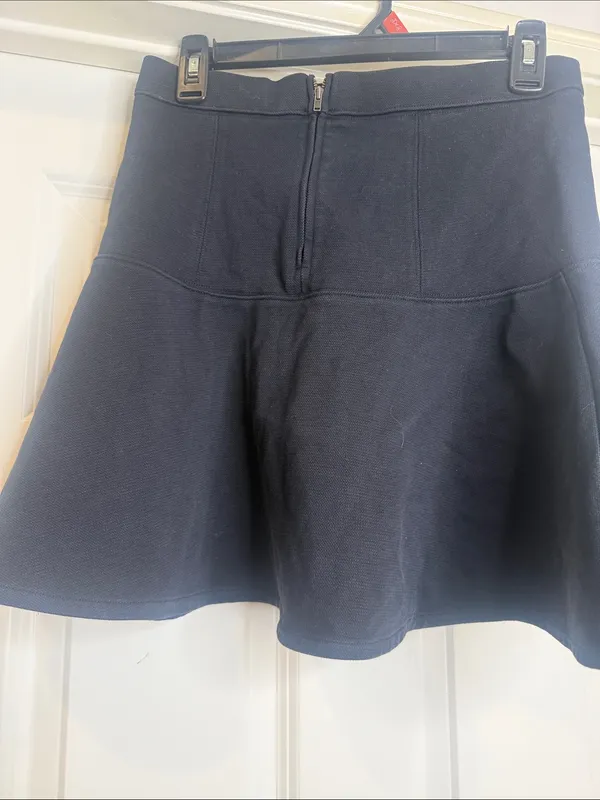 Madewell Black Flared Mini Skirt sz 4 - Image 4