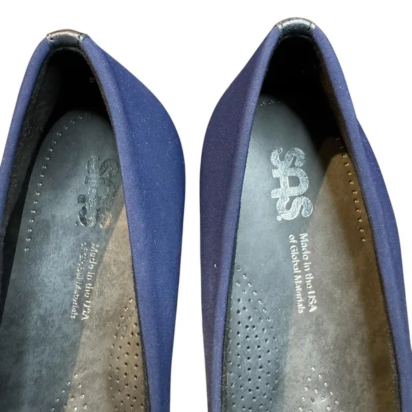 SAS‎ Shoes Womens Size 9.5WW Navy Slip On Dress Wedge Tripad Comfort Made in USA - Image 3