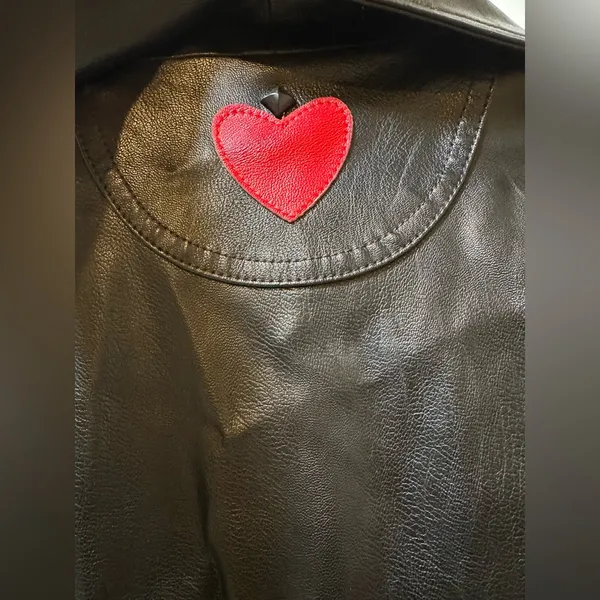 Classic Black faux Leather Jacket - Image 10