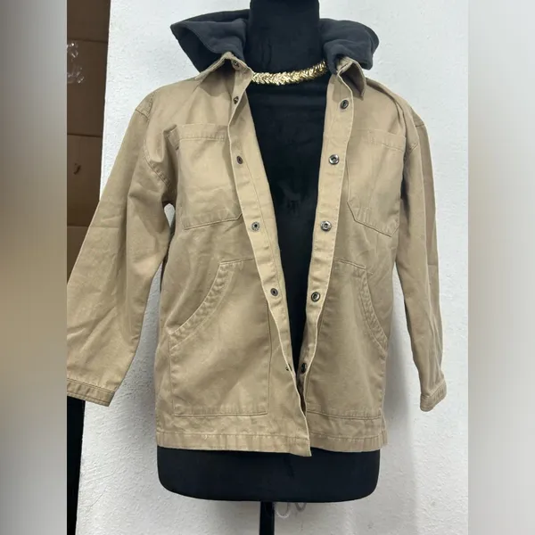 Zara Beige and Gray Jacket - Image 9
