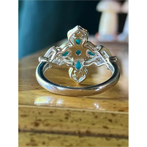 Sleeping Beauty Turquoise Sterling Silver Ring Size 9 - Image 4