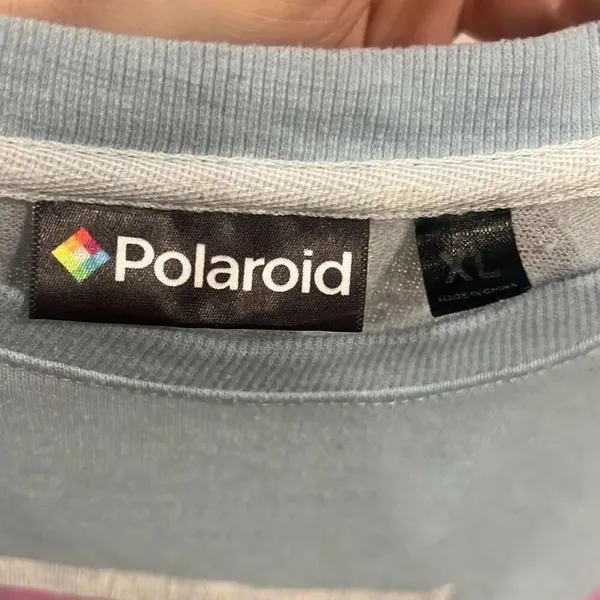 ✨Polaroid Blue Retro Light Crewneck Sz XL Blue Sweatshirt✨ - Image 10