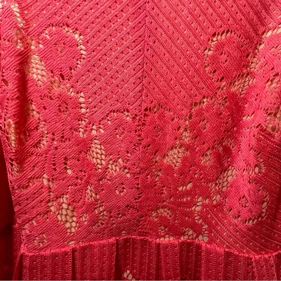 Free People Rocco Pink Lace Dress Size 8 Cocktail Boho Mini Date Night Party‎ - Image 7