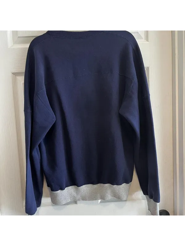 Russell Athletic Navy and grey University of San Francisco crewneck sweatshirt - Image 2