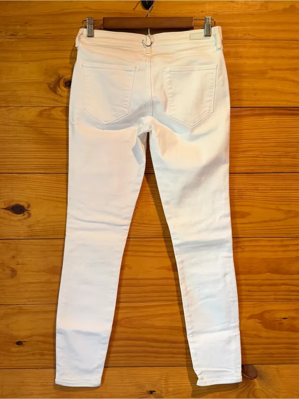 Abercrombie & Fitch Harper Low Rise Super Skinny Denim Jeans 26 White Stretch - Image 2