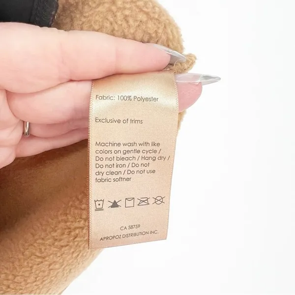 Indyeva Cordero Full Zip Sherpa‎ Vest Women's Size M Tan Gorpcore - Image 9