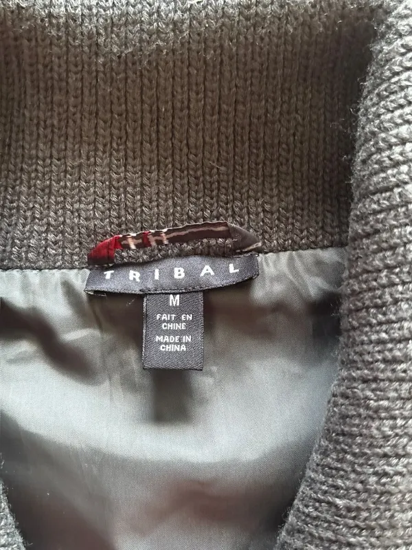 Tribal Women's Red, Black & Gray Vest - Image 4