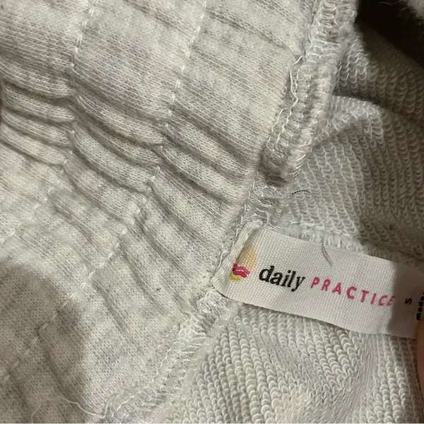 Daily Practice by Anthropologie Pull-On Sweat Shorts Size XS Grey - Image 2