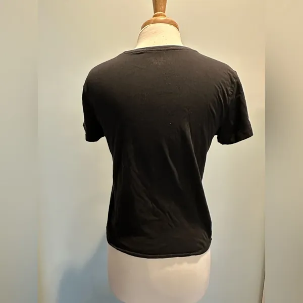 Victoria's Secret short sleeve black tshirt VS logo Size Small - Image 4