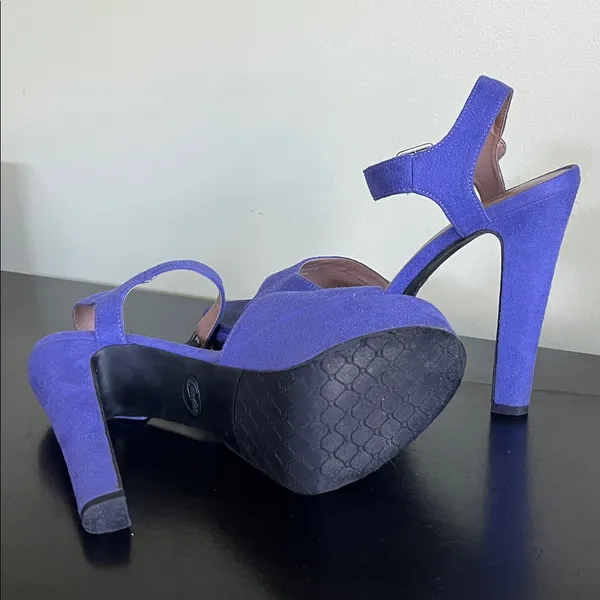 Candie’s Y2K Purple Suede Platform Sandals with Ankle Strap - Image 8