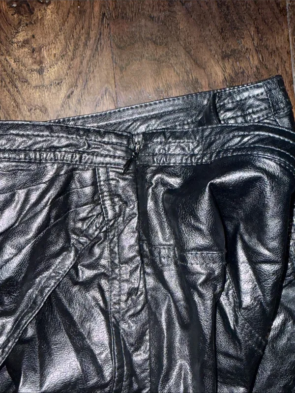 Free People Blacks Faux Leather Mini Skirt - Women 12 - Image 5